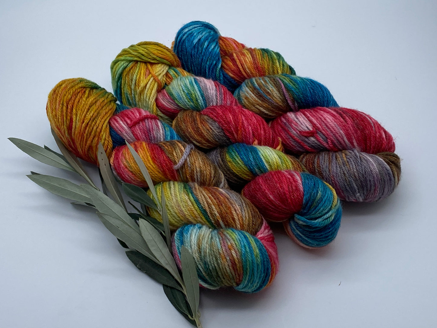 Merino Bambus DK handgefärbtes Merinogarn mit Bambusfaser