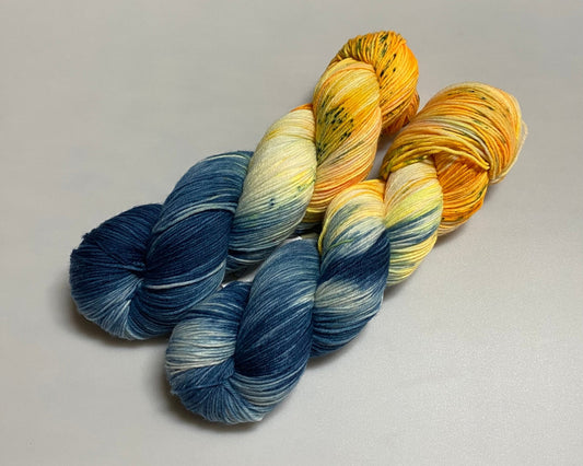 Fine Merino Socks 4 - fach 100g handgefärbte Wolle - Sonjas Wollanstalt