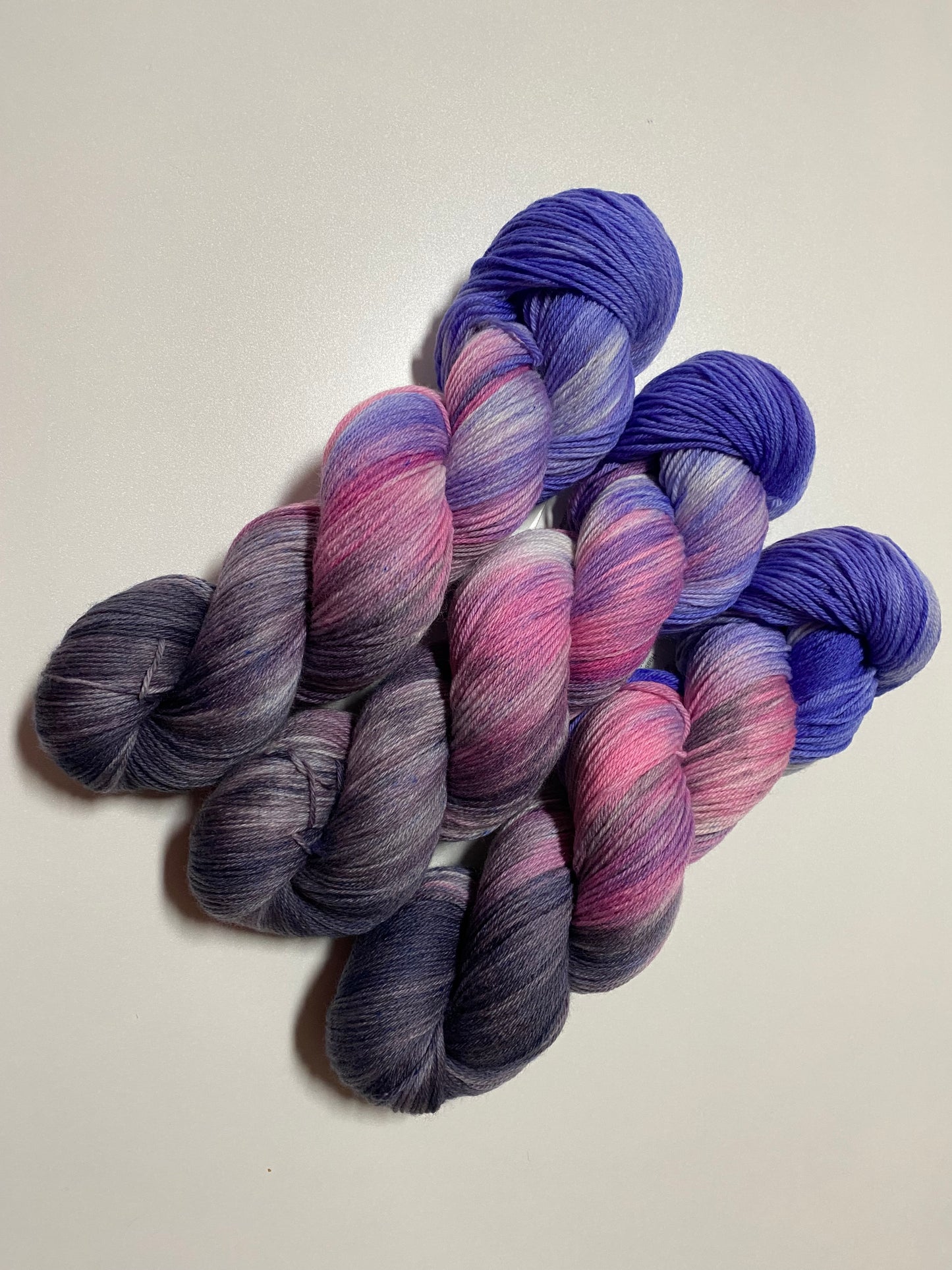 Hightwist, Handgefärbte Sockenwolle 4 Fach