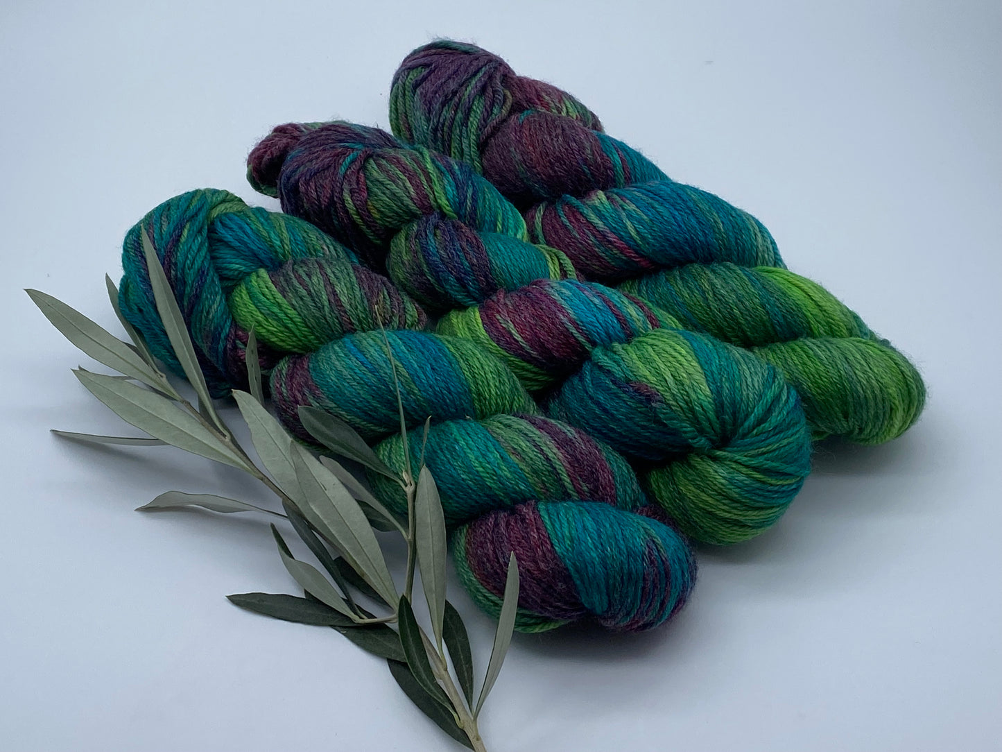 Merino Bambus DK handgefärbtes Merinogarn mit Bambusfaser