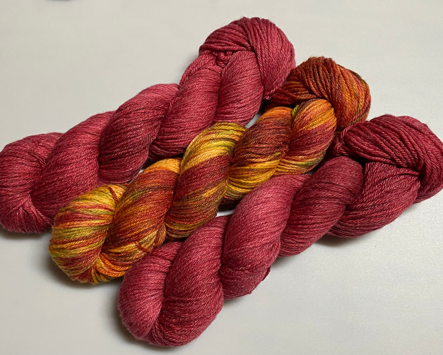 Merino Bambus DK handgefärbtes Set 3x100g