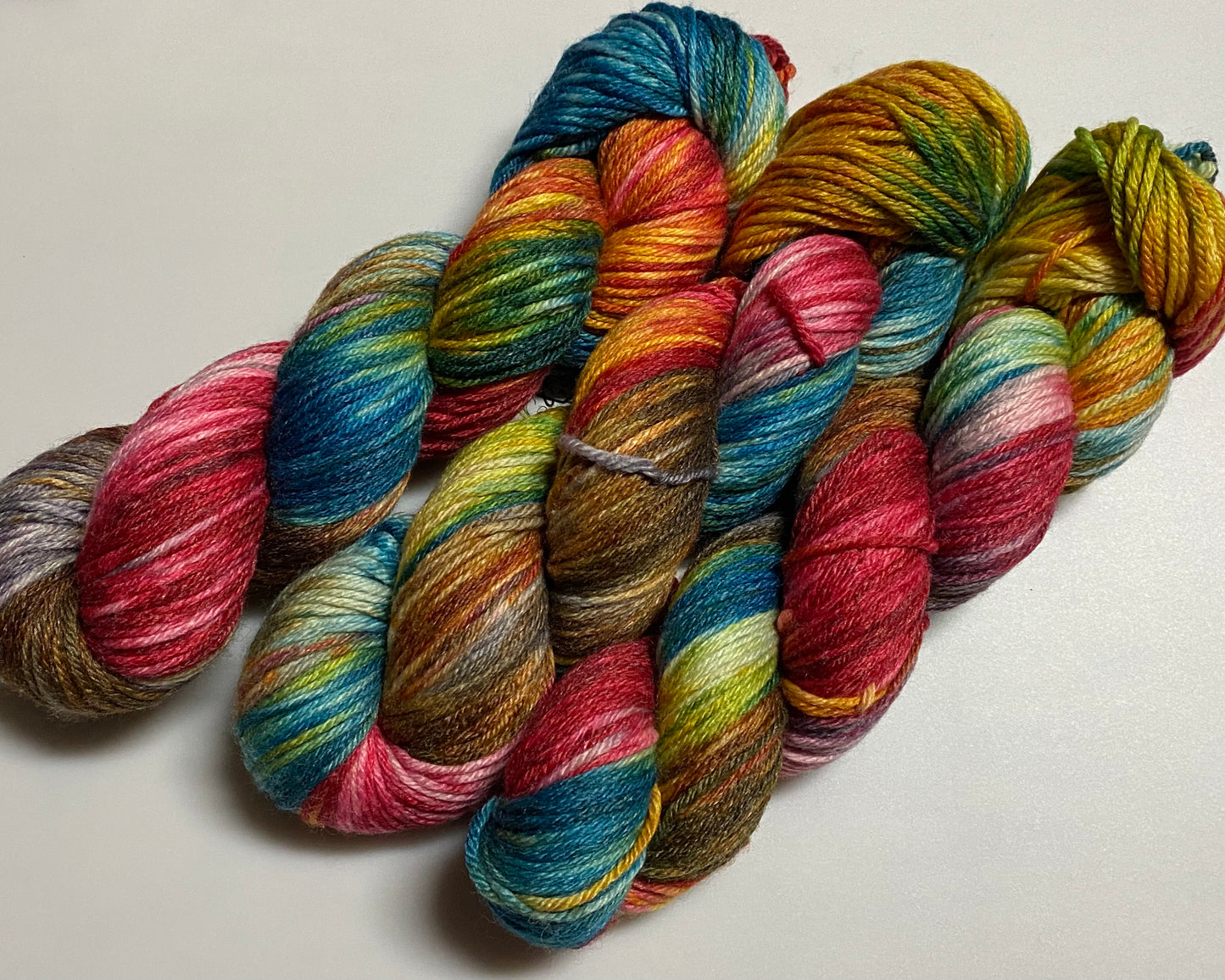 Merino Bambus DK handgefärbtes Merinogarn mit Bambusfaser