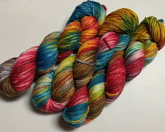 Merino Bambus DK  handgefärbtes Merinogarn mit Bambusfaser