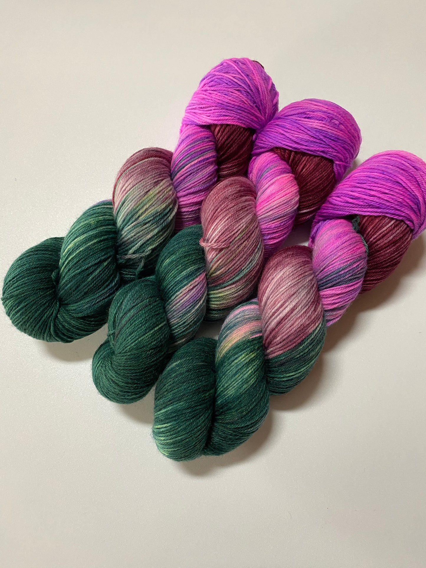 Hightwist, Handgefärbte Sockenwolle 4 Fach