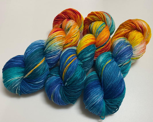 Fine Merino Socks 6 - fach handgefärbte Wolle - Sonjas Wollanstalt
