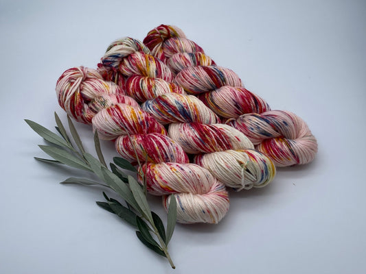 Merino Bambus DK  handgefärbtes Merinogarn mit Bambusfaser