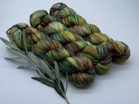 Merino Bambus DK  handgefärbtes Merinogarn mit Bambusfaser