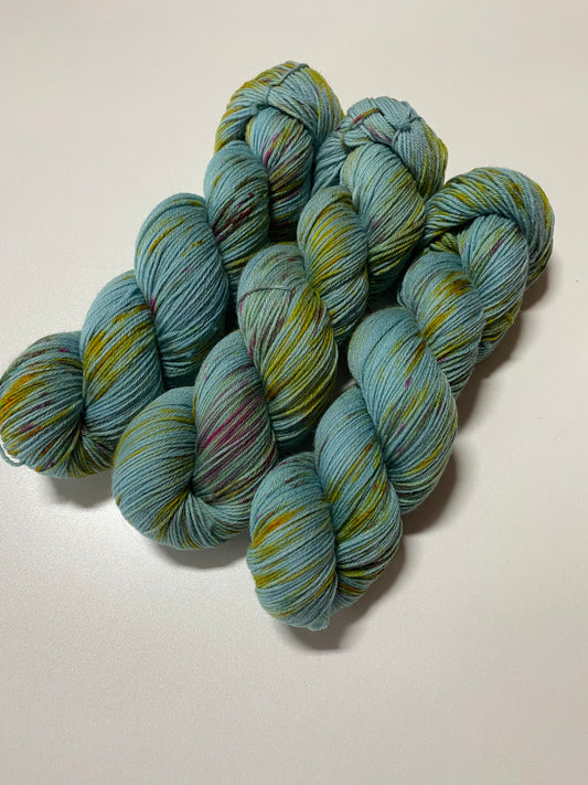 Hightwist, Handgefärbte Sockenwolle 4 Fach