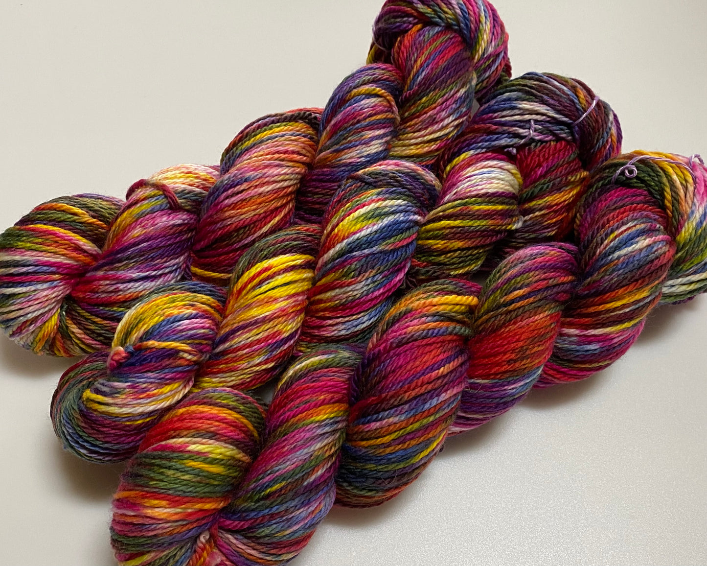 Merino 166 handgefärbtes Merinogarn 100g