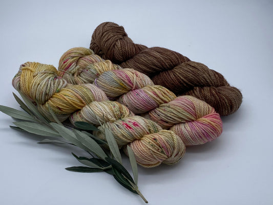 Merino 166 handgefärbtes Merinogarn Set 3x100g