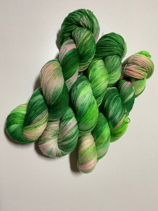 Hightwist, Handgefärbte Sockenwolle 4 Fach