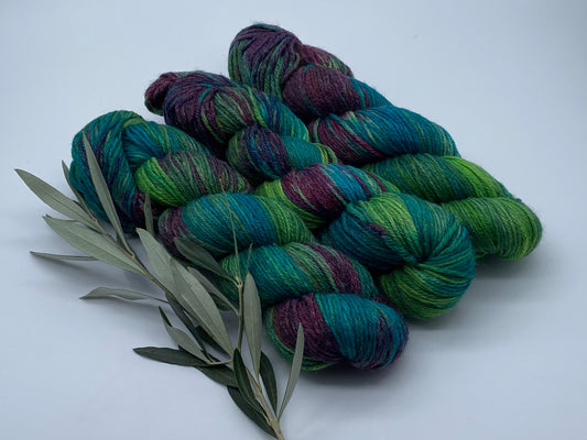 Merino Bambus DK  handgefärbtes Merinogarn mit Bambusfaser