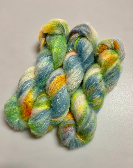 Dreamcloud  Alpaka / Seide, handgefärbt 50g