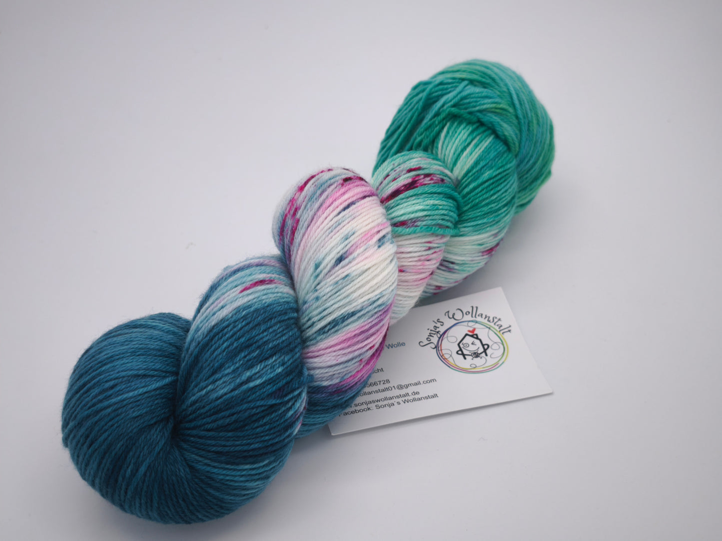 Hightwist, Handgefärbte Sockenwolle 4 Fach