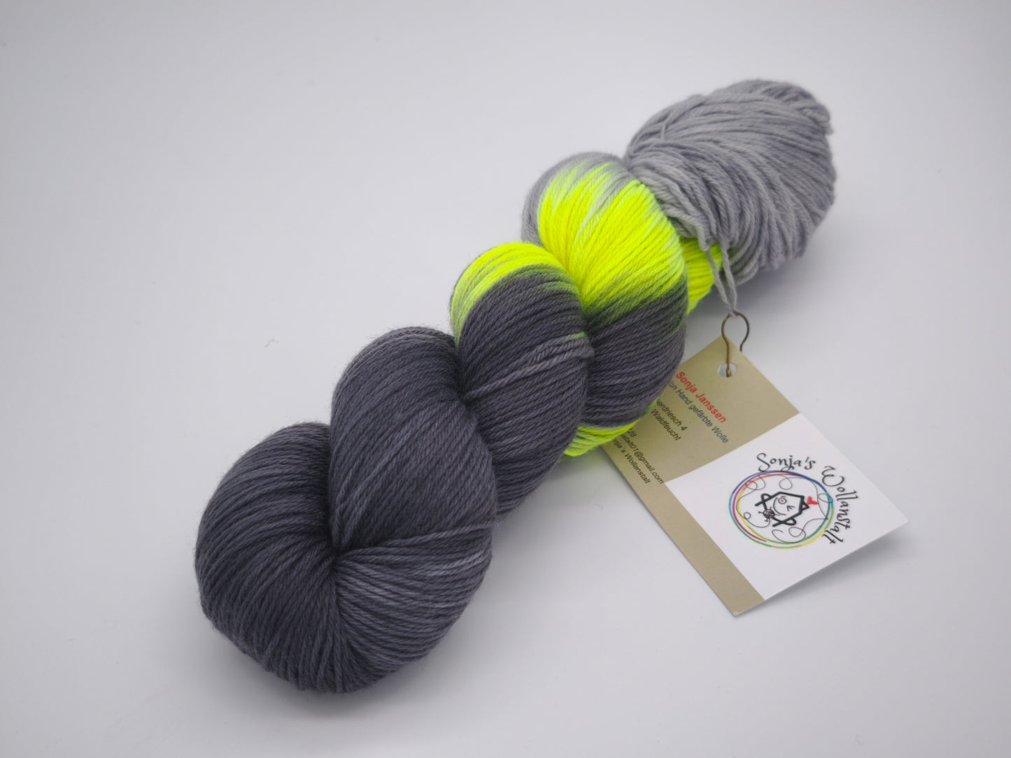 Hightwist, Handgefärbte Sockenwolle 4 Fach