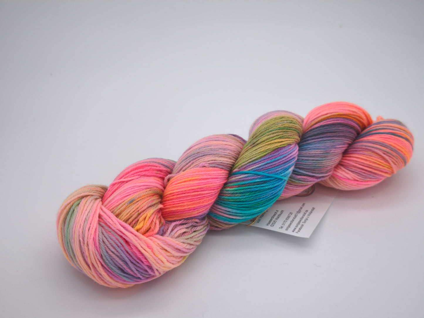 Hightwist, Handgefärbte Sockenwolle 4 Fach