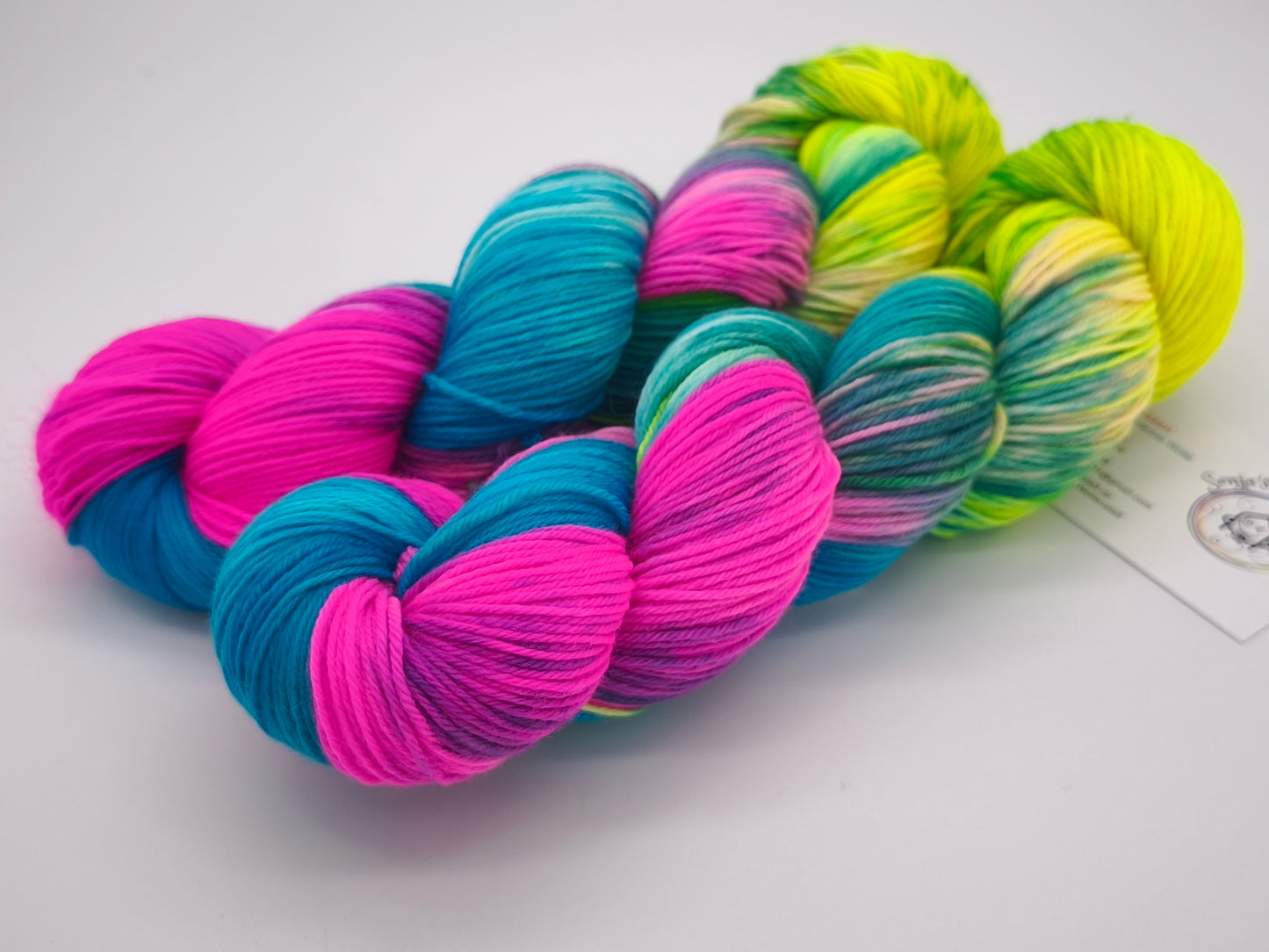 Hightwist, Handgefärbte Sockenwolle 4 Fach