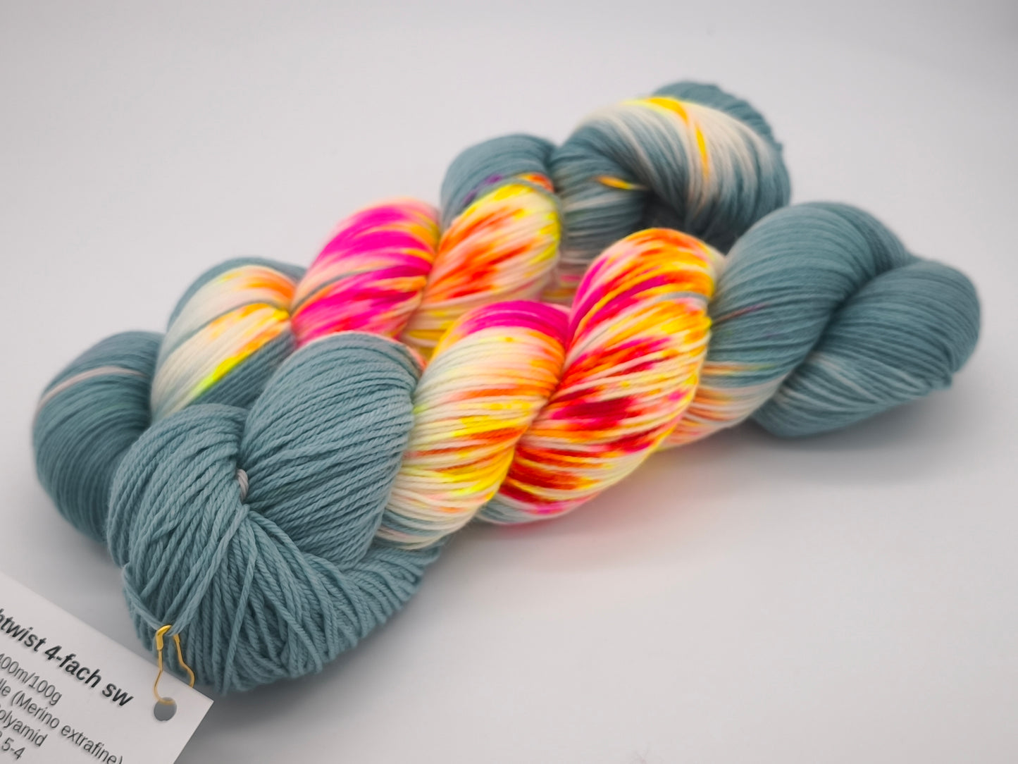 Hightwist, Handgefärbte Sockenwolle 4 Fach