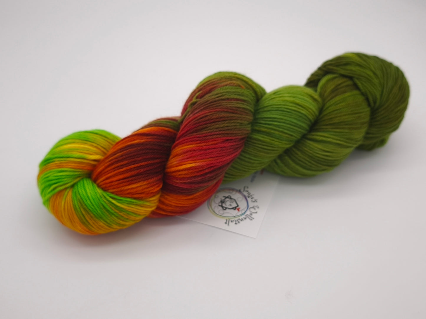 Hightwist, Handgefärbte Sockenwolle 4 Fach