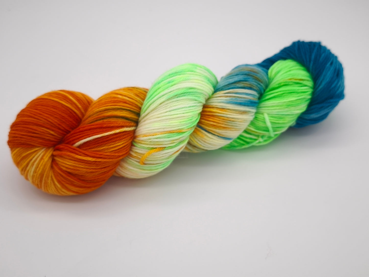 Hightwist, Handgefärbte Sockenwolle 4 Fach