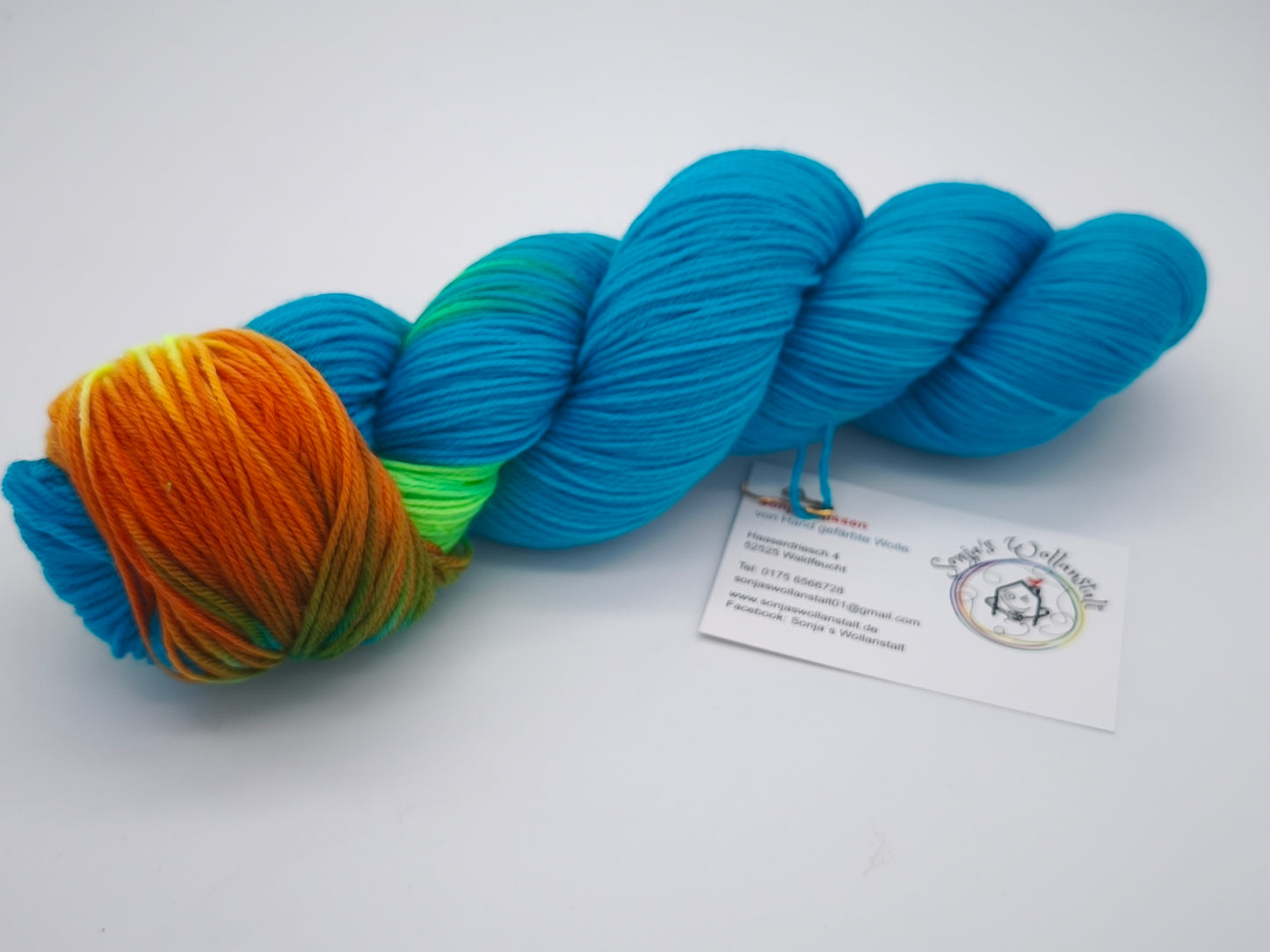 Hightwist, Handgefärbte Sockenwolle 4 Fach