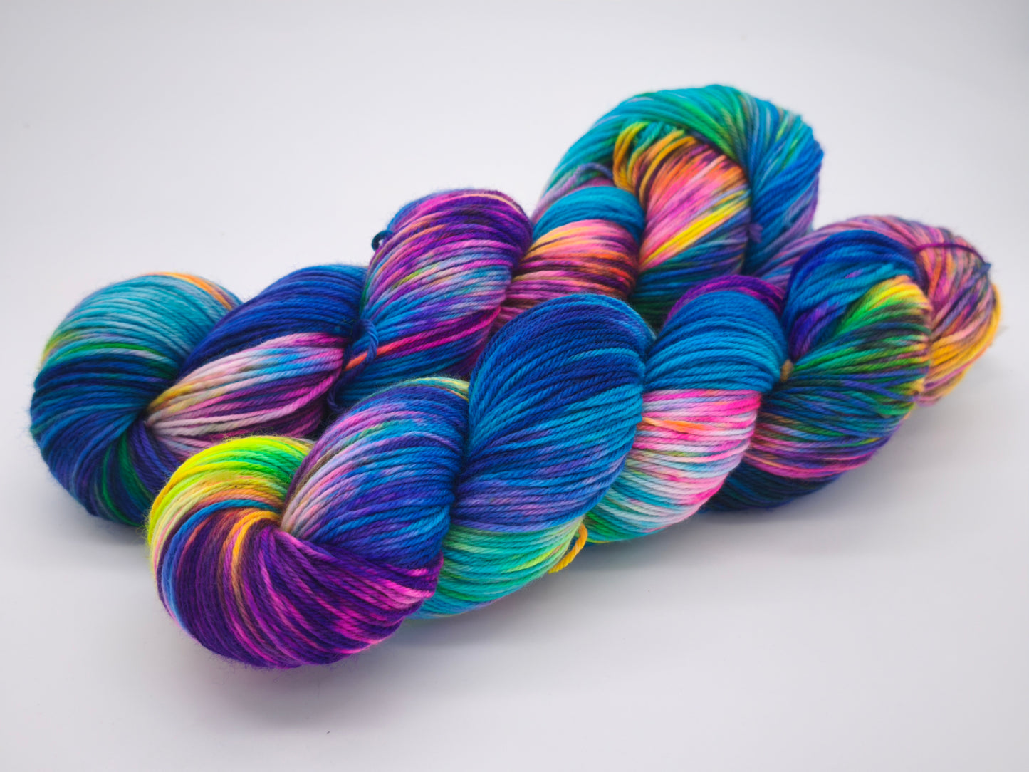 Hightwist, Handgefärbte Sockenwolle 4 Fach