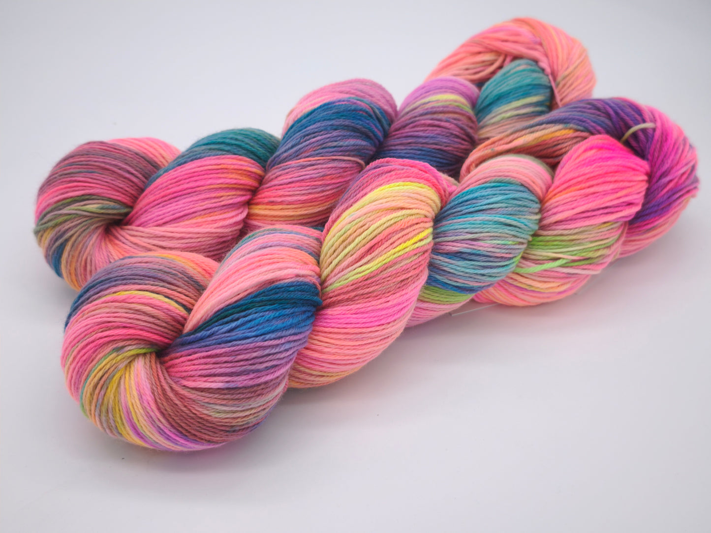 Hightwist, Handgefärbte Sockenwolle 4 Fach