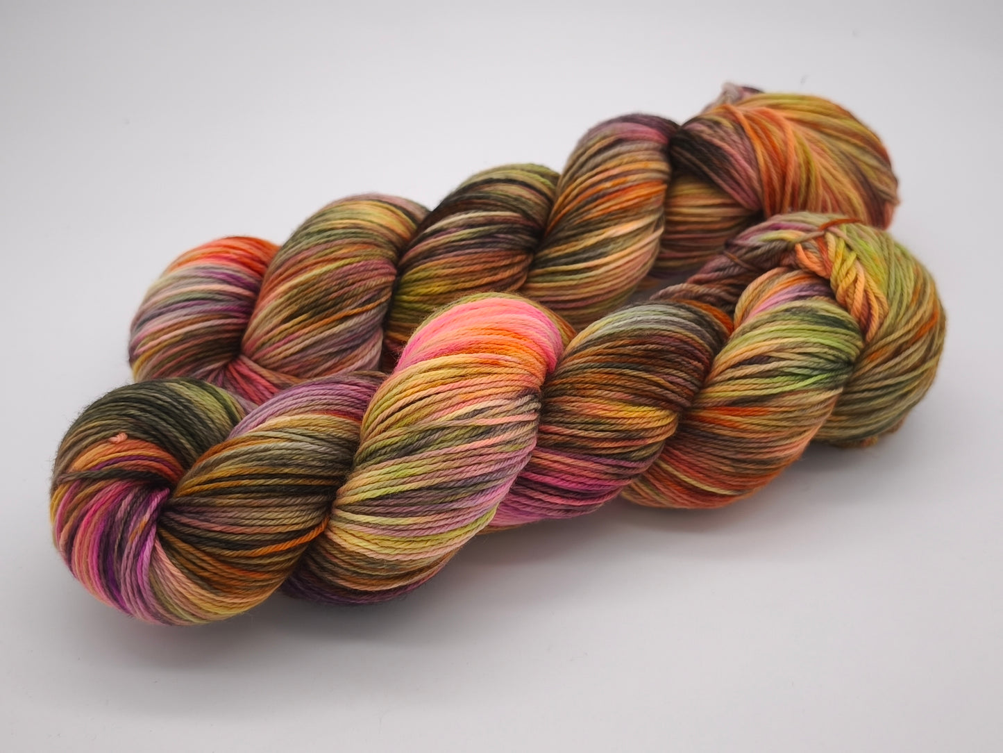 Hightwist, Handgefärbte Sockenwolle 4 Fach