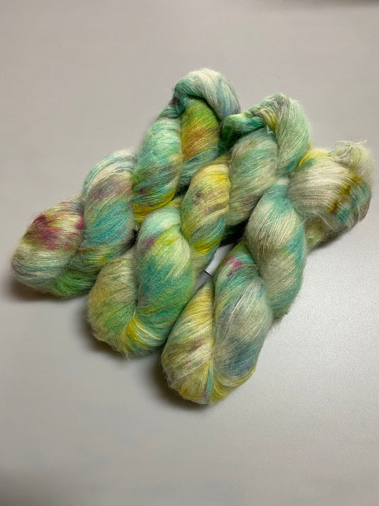 Dreamcloud  Alpaka / Seide, handgefärbt 50g